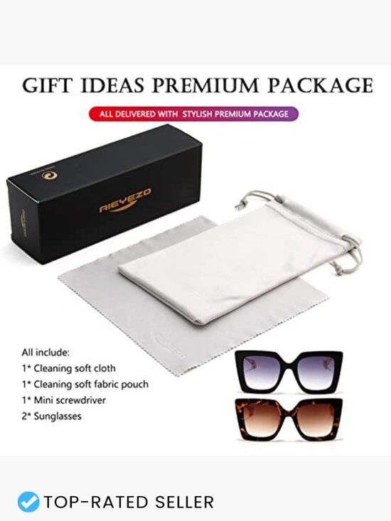 Oversized Square Sunglasses Retro Full Frame Gradient Lens Fashion Shades